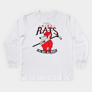 Rink Rats Hockey Kids Long Sleeve T-Shirt